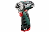 Аккумуляторный шуруповерт Metabo PowerMaxx BS Quick c угловой насадкой,12В 2х2.0, LC40, кейс, арт. 600156950