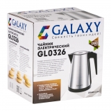 Чайник электрический с тройными стенками GALAXY GL0326, арт. гл0326, гл0326граф	 