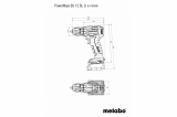 Аккумуляторная дрель-шуруповерт Metabo PowerMaxx BS 12 BL Q (601039500), 2х2.0 Ач Li-Ion, кейс