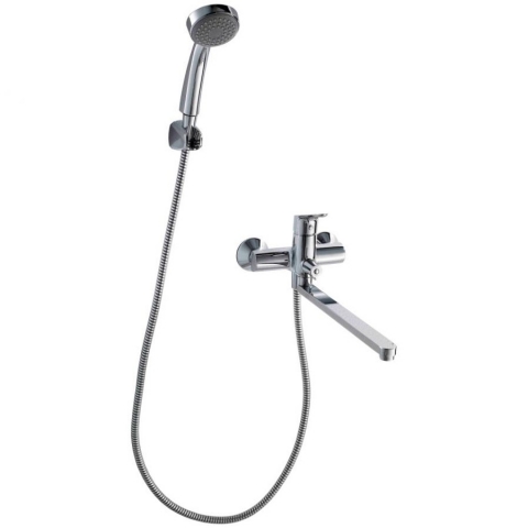 products/Смеситель для ванны c длинным изливом с аксессуарами Bravat Drop, арт. F64898C-LB