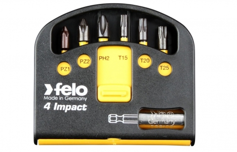 products/Felo Набор ударных бит 6 шт серия Impact с держателем бит 02060146
