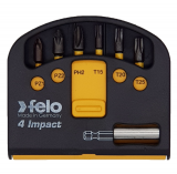 Felo Набор ударных бит 6 шт серия Impact с держателем бит 02060146