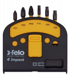 Felo Набор ударных бит 6 шт серия Impact с держателем бит 02060146