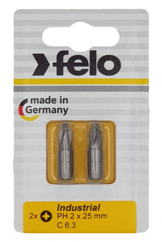 products/Felo Бита крестовая PH 2X25, серия Industrial, 2 шт в блистере 02202036