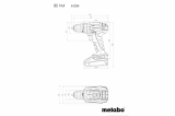 Аккумуляторный винтоверт Metabo BS 14.4 602206550, 2х1.5 Ач LiIon,патрон 10 мм,SC60