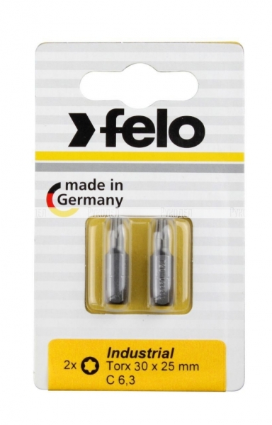 Felo Бита Torx 30X25, серия Industrial, 2 шт в блистере 02630036