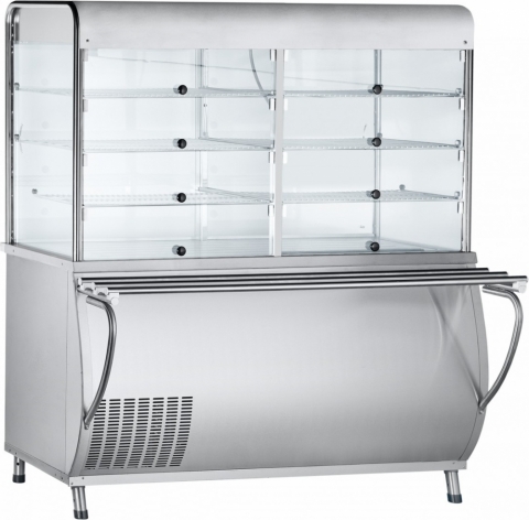 products/Прилавок-витрина холодильный Abat ПВВ(Н)-70 М-С-ОК вся нерж. 210000805623