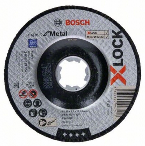 products/X-LOCK Отрезной диск Bosch Expert for Metal 125x2.5x22.23 вогнутый