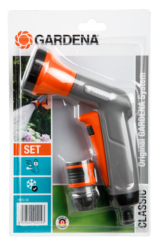 products/Комплект Gardena: пистолет-распылитель для полива Classic + коннектор с автостопом 18312-33.000.00