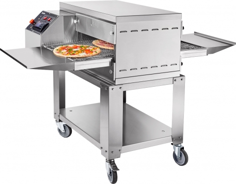products/Печь электрическая для пиццы ПЭК-400, арт. 210000801141, конвейерная, 1 камера 509x489x88 мм  Abat арт.21000801141