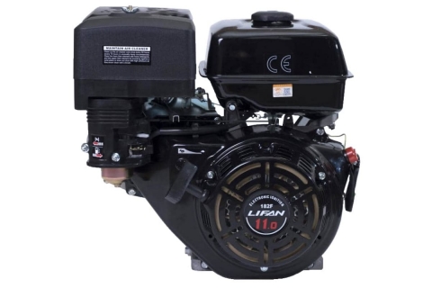 products/Двигатель бензиновый LIFAN 182FD 18А (11 л.с., 4-хтактный, одноцилиндровый, с воздушным охлаждением, вал 25 мм, объем 337см³, катушка 18А, ручной/электрический стартер, вес 31 кг)