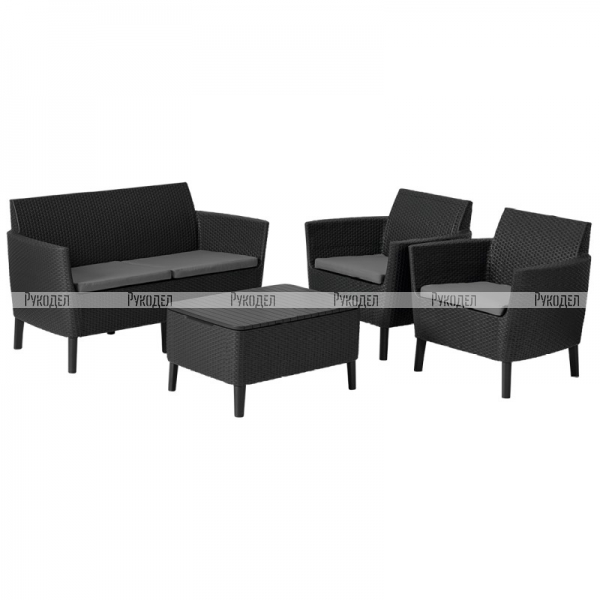 Комплект мебели Allibert Salemo set (17206003) графит, 253220
