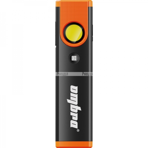 Фонарь светодиодный аккумуляторный, карманный, со световым пучком 300+100 Лм + УФ светодиод Ombra, арт. A90070