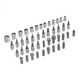Набор инструментов, 1/2", 1/4", пластиковый кейс, 94 предмета// Сибртех арт. 13388