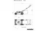 Аккумуляторная газонокосилка Metabo RM 36-18 LTX BL 46 2x 5.2 Ач ASC 55 арт. T0524