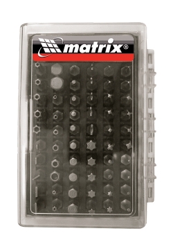 products/Набор бит с магнитным держателем, CrV,61шт MATRIX 11387