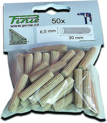 products/Шкант мебельный деревянный 6х30 мм (к-т 200 шт) PINIE, 100-630200	