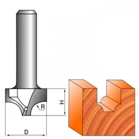 products/Фреза Globus 1009 R12 пазовая фасонная