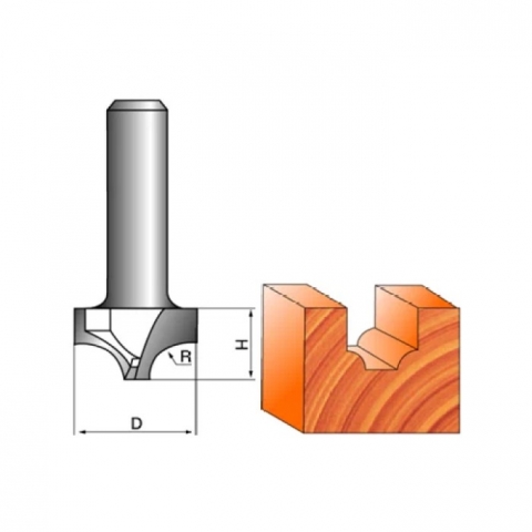 products/Фреза Globus 1009 R6 пазовая фасонная