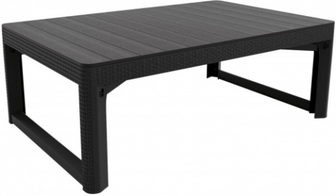 products/Раскладной стол Keter Lyon rattan table (17205429), графит 232300