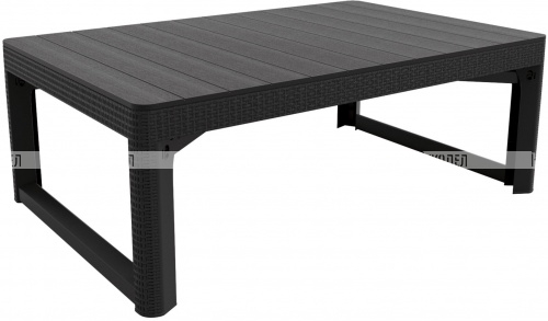 Раскладной стол Keter Lyon rattan table (17205429), графит 232300