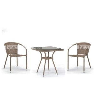 Комплект мебели Afina T25B/Y137C-W56 Light Brown 2Pcs