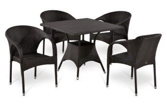 products/Комплект мебели  (иск. ротанг)  4+1 T190BD/Y290B-W52 Brown 4Pcs