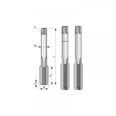 products/Набор метчиков из 2-х шт. MF14 шаг 1.5мм, мелкая резьба Bucovice Tools 110141