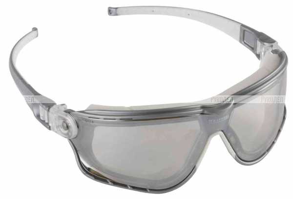 KRAFTOOL SG-5H Прозрачные,очки защитные открытого типа, 110305 двухкомпонетные регулируемые дужки, непрямая вентиляция.