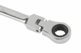 Ключ комбинированный трещоточный, 10мм, CrV, шарнирный, зерк.хром MATRIX PROFESSIONAL