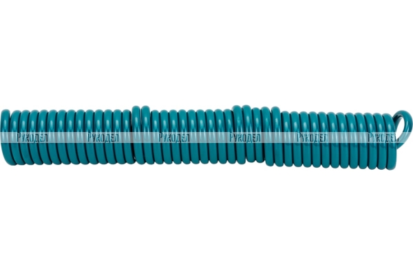 Воздушный спиральный шланг с фитингами рапид KRAFTOOL 10 м, 8x12 мм, 15 бар 06590-10