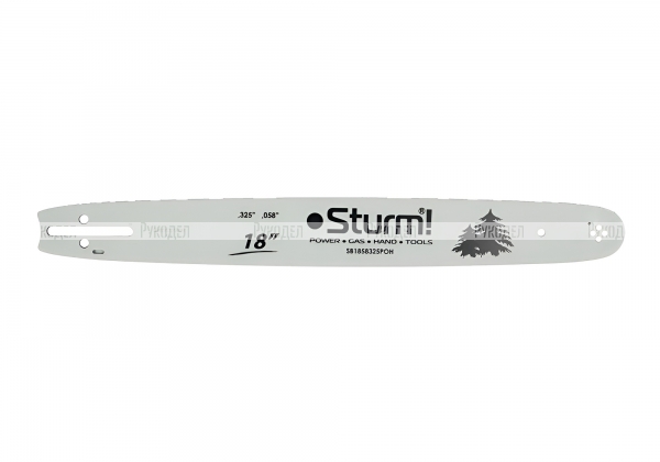 SB1858325POH Пильная шина 18" Sturm! паз 1,5мм,0,325", 72зв, хвостовик POH (OREGON K095/A095)