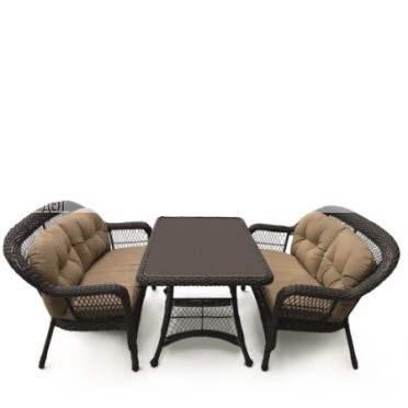 Комплект мебели T130Br/LV520-1 Brown/Beige  4Pcs