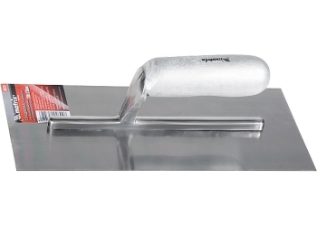 products/Гладилка стальная, 280 х 130 мм, зеркальная полировка, деревянная ручка MATRIX