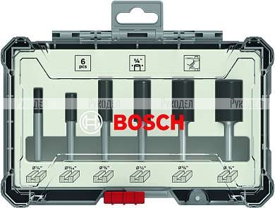 Набор пазовых фрез Bosch 1/4 6шт. (арт. 2607017467)