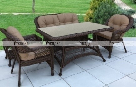 Комплект мебели T130Br/LV520BB-Brown/Beige