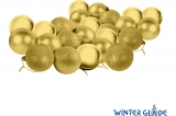 Набор елочных шаров Winter Glade пластик, 6 см, 24 шт., золотой микс 6024G001