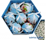 Набор ёлочных шаров Winter Glade, папье-маше, 14 шт. 7514G080