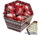 Набор ёлочных шаров Winter Glade, папье-маше, 14 шт. 7514G227