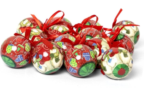 products/Набор ёлочных шаров Winter Glade, папье-маше, 14 шт. 7514G219