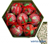 Набор ёлочных шаров Winter Glade, папье-маше, 14 шт. 7514G219