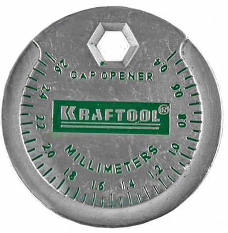 products/Измеритель зазора свечи KRAFTOOL с градуировкой, 0,4-2,6 мм 43258