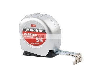Рулетка Magnetic, 5 м х 19 мм, магнитный зацеп MATRIX