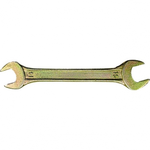 products/Ключ рожковый, 8 х 9 мм, желтый цинк, Сибртех, 14302