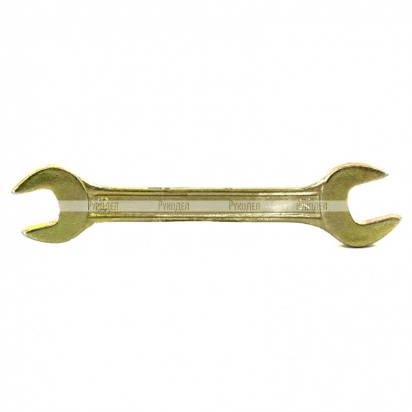 Ключ рожковый, 13 х 14 мм, желтый цинк, Сибртех, 14306