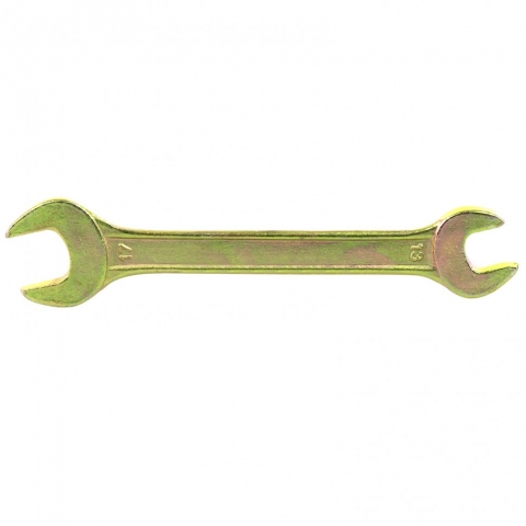 products/Ключ рожковый, 13 х 17 мм, желтый цинк, Сибртех, 14307