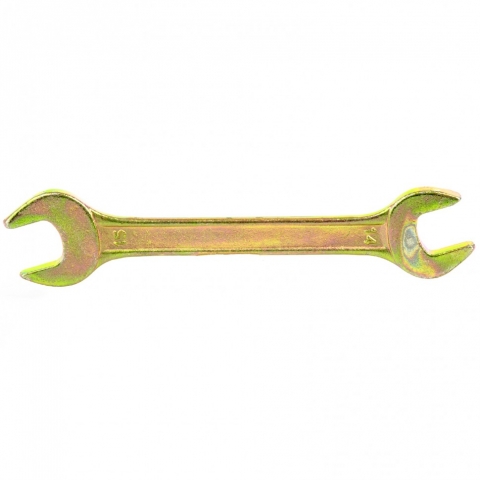products/Ключ рожковый, 14 х 15 мм, желтый цинк, Сибртех, 14308