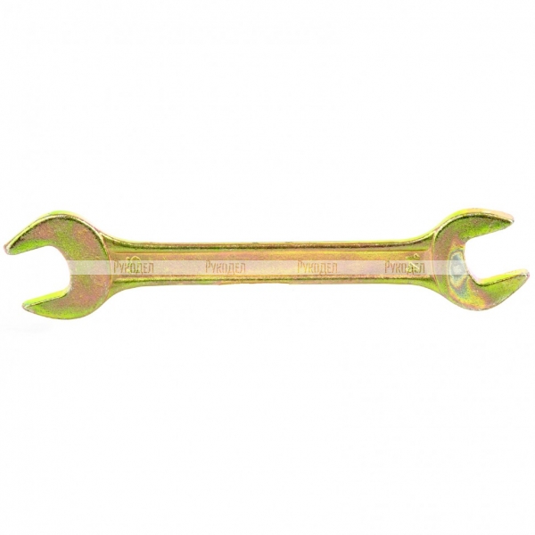 Ключ рожковый, 14 х 15 мм, желтый цинк, Сибртех, 14308