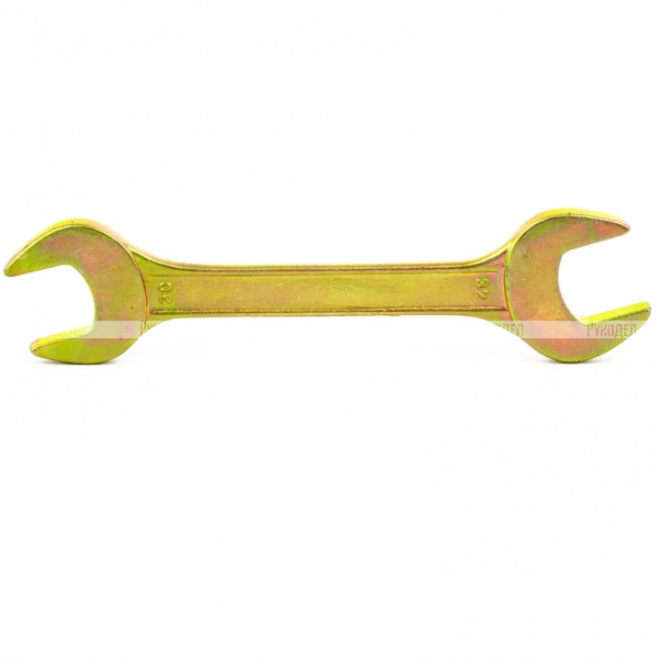 Ключ рожковый, 30 х 32 мм, желтый цинк, Сибртех, 14315