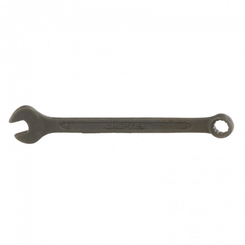 products/Ключ комбинированый, 6 мм, CrV, фосфатированный, ГОСТ 16983, Сибртех, 14901